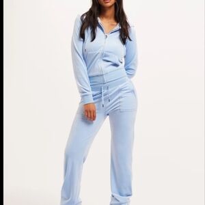 Juicy Couture Light Blue Track Pants & Joggers